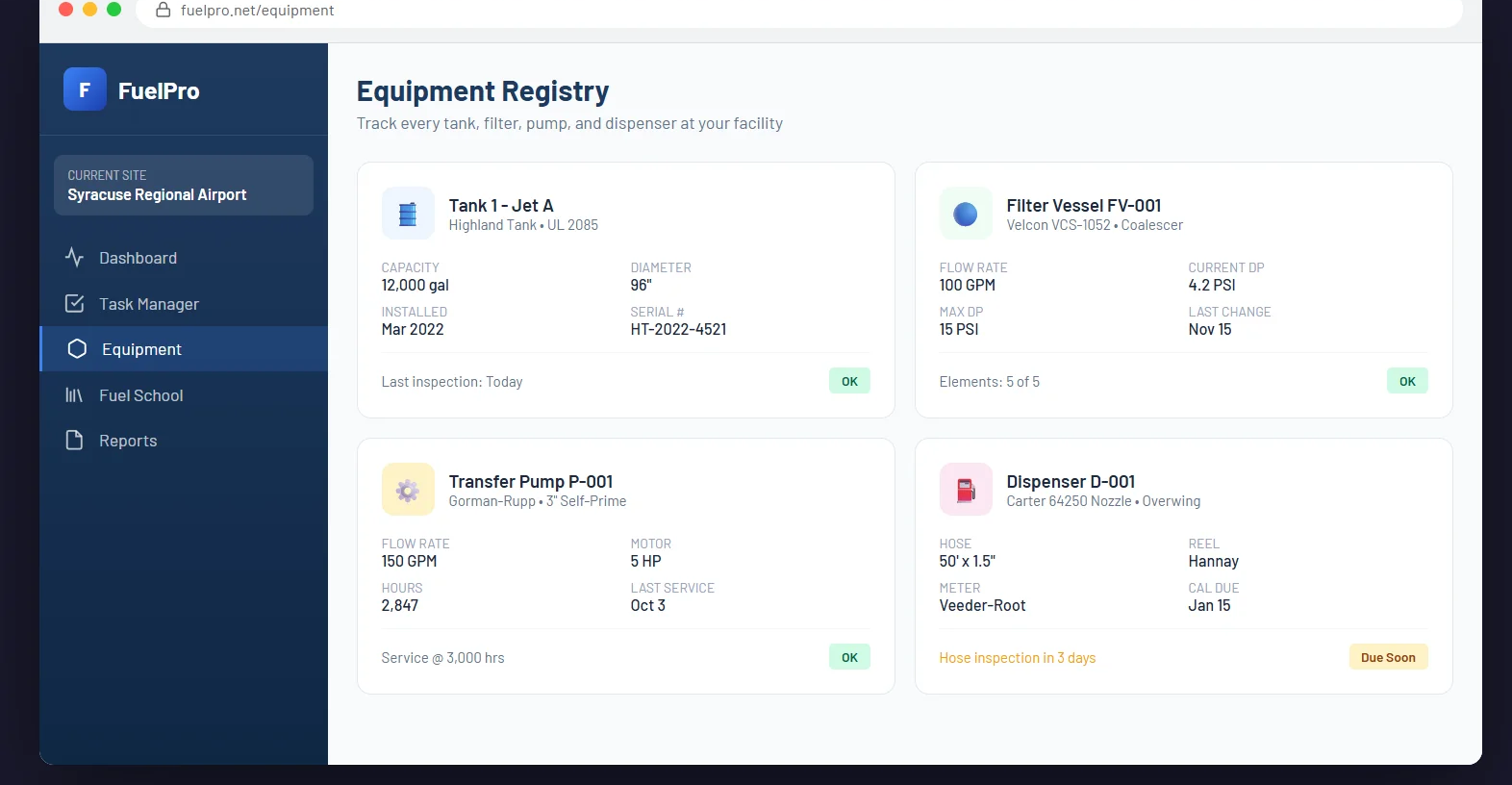 Equipment Registry